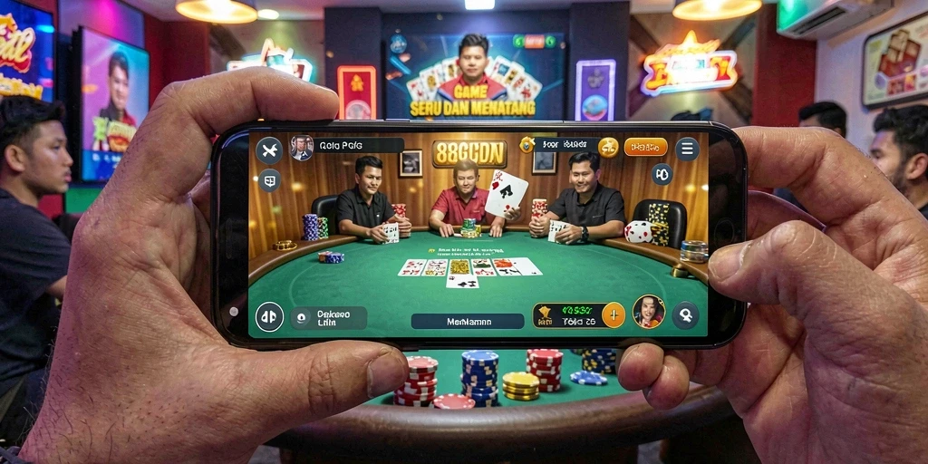 Screenshot gameplay Poker di 8G8G yang mendebarkan.