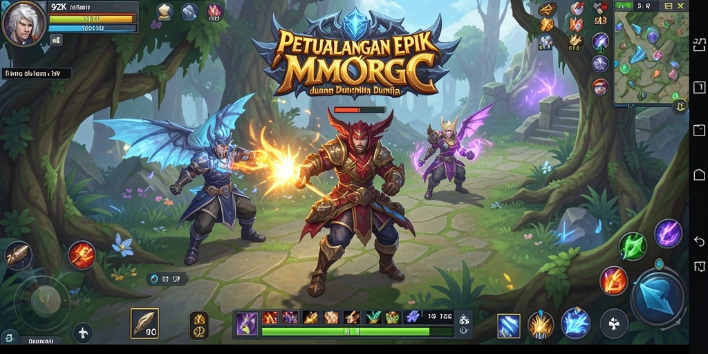 Screenshot permainan 9ZK dengan aksi bertempur yang menegangkan.
