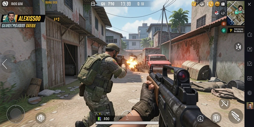 Tangkapan layar gameplay seru dari ALEXIS500 dengan aksi menegangkan.