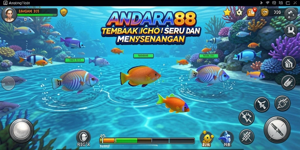 Tampilan gameplay seru dalam ANDARA88 dengan aksi tembak ikan yang mendebarkan.