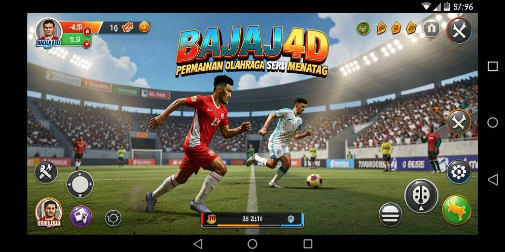 Tampilan menawan dari gameplay olahraga di BAJAJ4D.