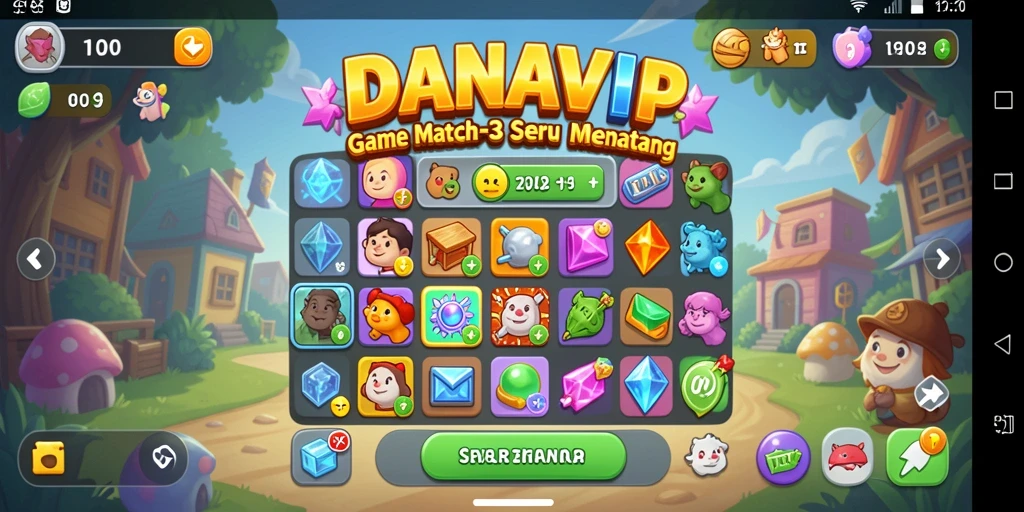 Tampilan gameplay menegangkan dan penuh warna di DANAVIP.