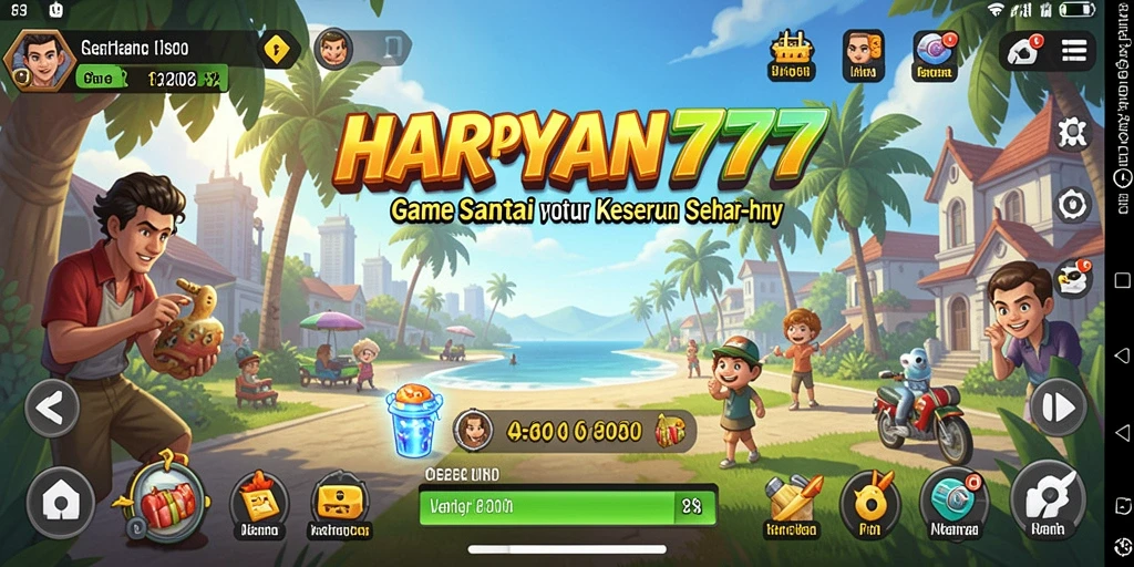 Tangkapan layar utama HARAPAN777 menampilkan gameplay yang menyenangkan.