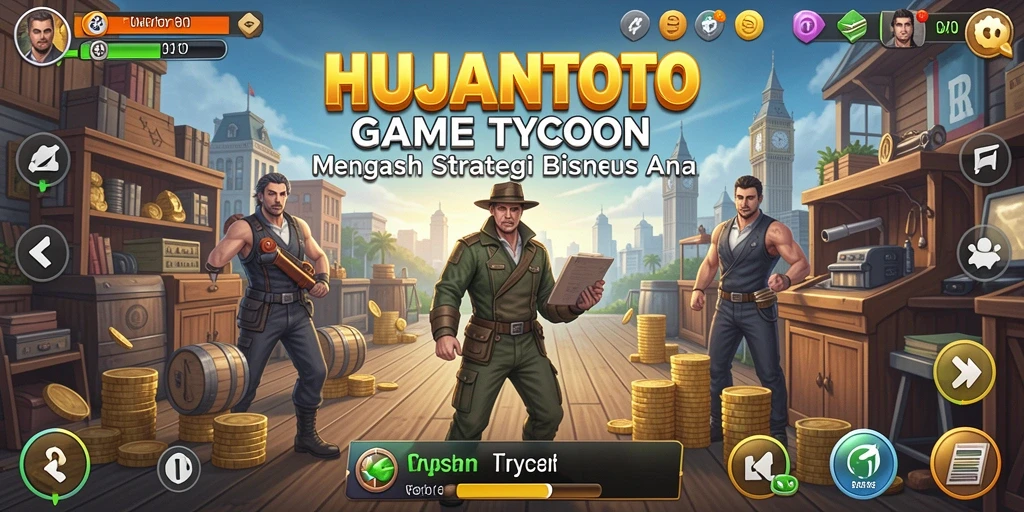 Tangkapan layar HUJANTOTO menampilkan pemain mengelola bisnis Tycoon.