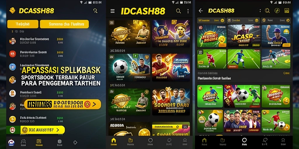 Tangkapan layar menampilkan antarmuka menarik dari permainan Sportsbook.