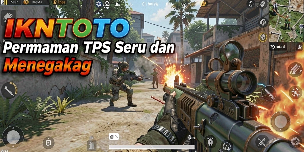 Tampilan gameplay menegangkan di IKNTOTO dengan aksi TPS yang seru.