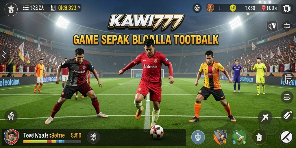 Tampilan mendebarkan dari pertandingan sepak bola dalam KAWI777.