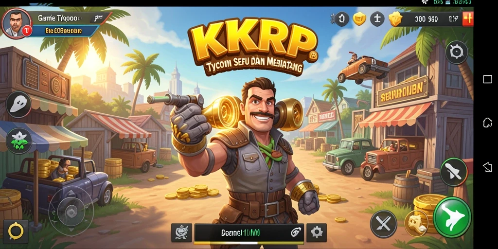 Screenshot utama KKRP menampilkan gameplay Tycoon yang menarik dan strategis.