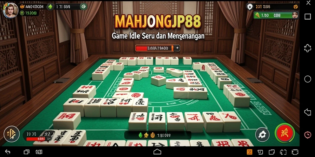 Tampilan gameplay santai dan interaktif dari MAHJONGJP88.
