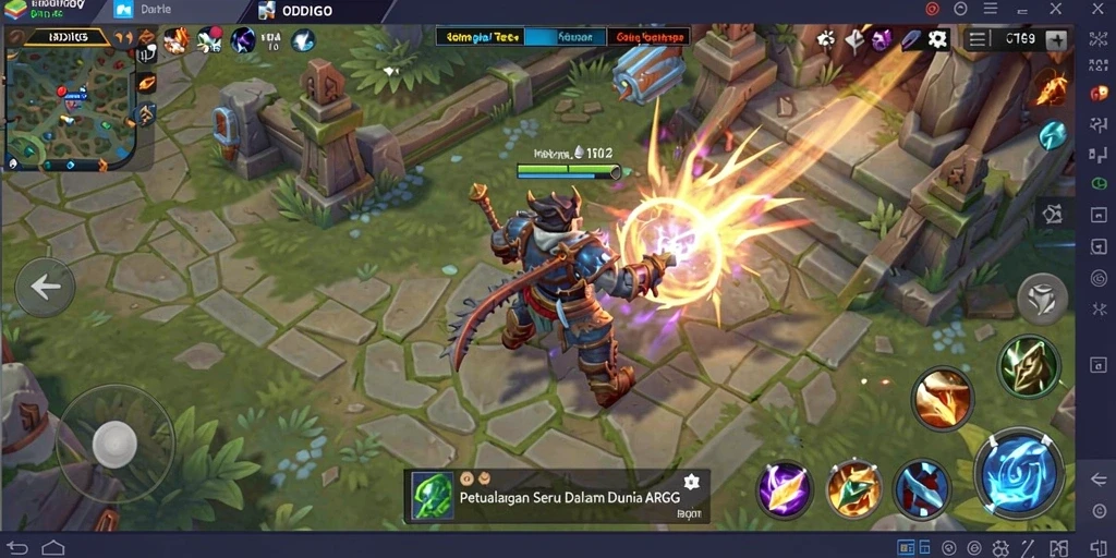 Screenshots ODDIGO menampilkan aksi seru dalam dunia ARPG.