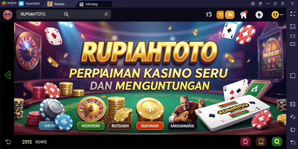 Screenshot RUPIAHTOTO menampilkan gameplay Kasino yang menarik dan menegangkan.