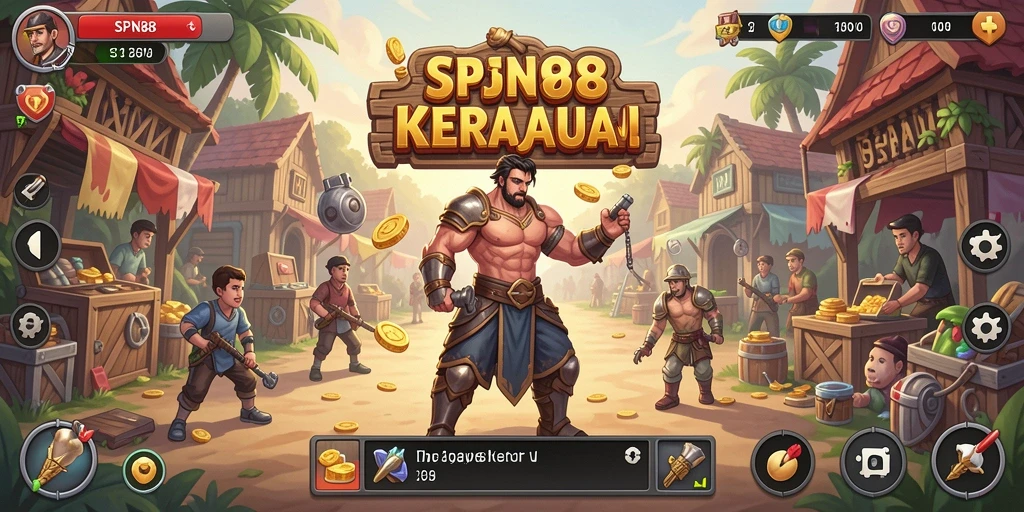 Gameplay seru SPN88 dalam membangun kerajaan usaha Tycoon.