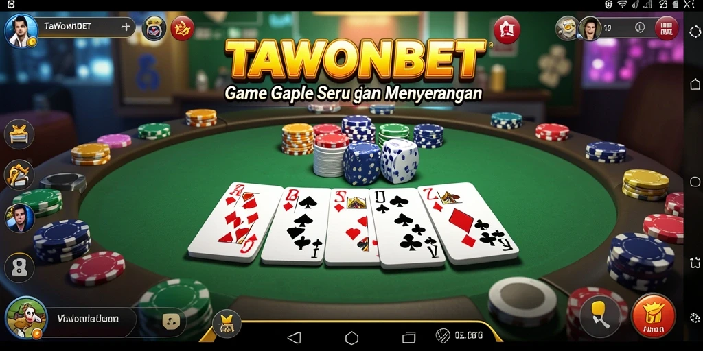 Screenshot gameplay TAWONBET menampilkan keseruan permainan Gaple.