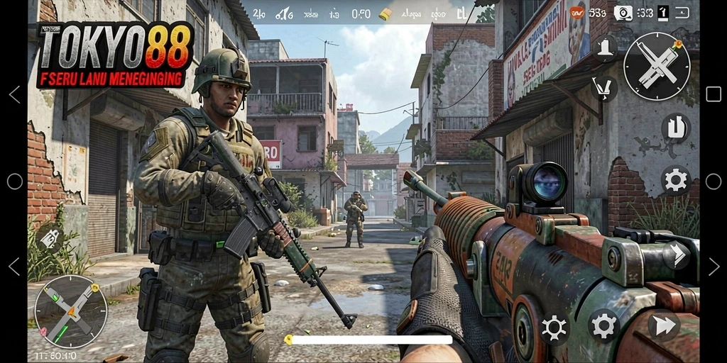 Tampilan screenshot <strong>TOKYO88</strong> menunjukkan aksi seru dalam gameplay FPS.