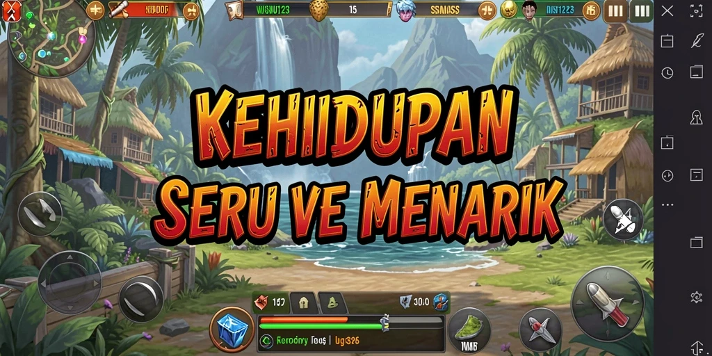 Gameplay menarik dalam WISNU123 dengan karakter dan interaksi yang dinamis.